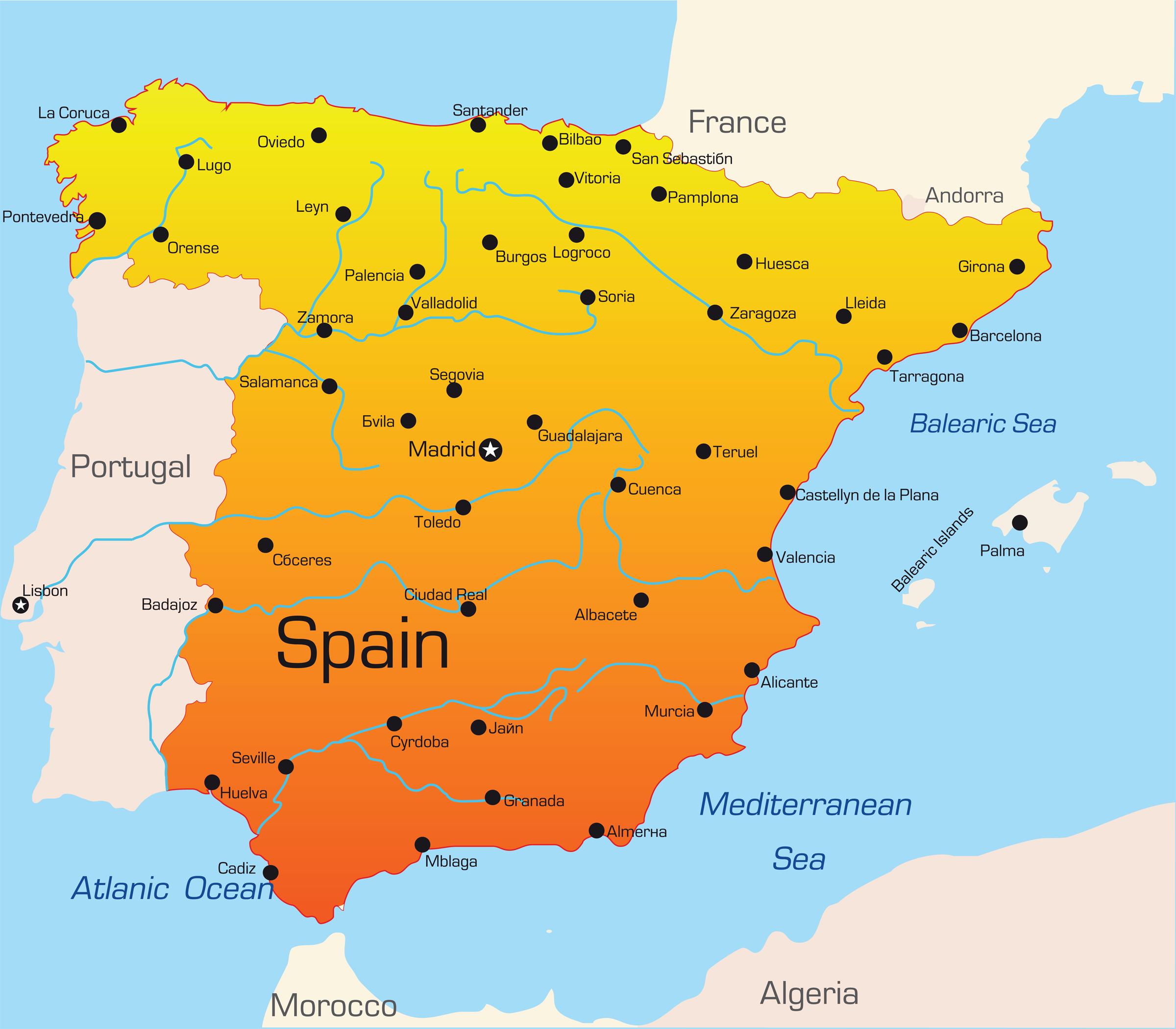 Situation de Espagne