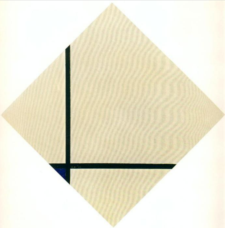 1926 - Composition avec bleu
