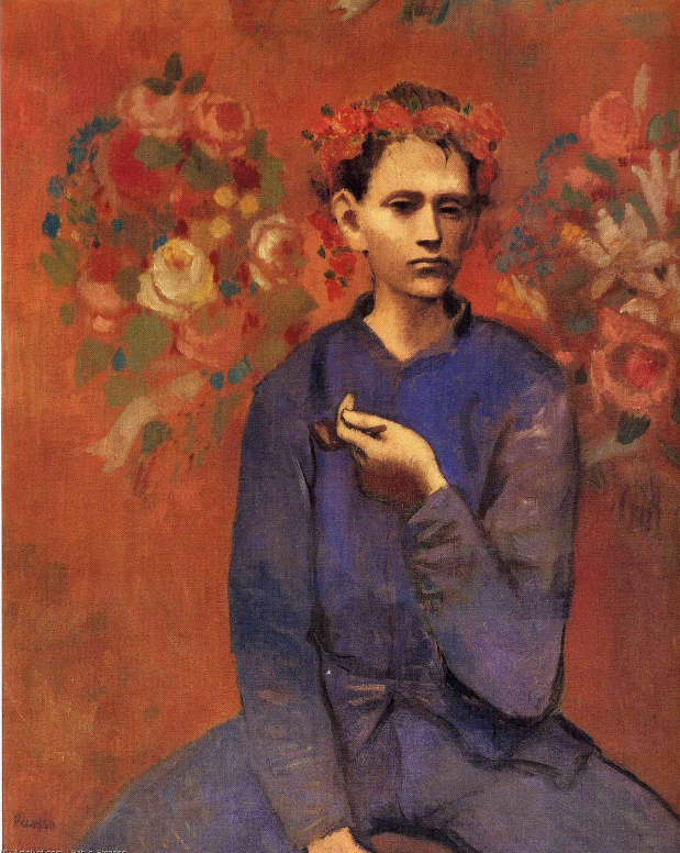1905 - Un garçon avec une pipe